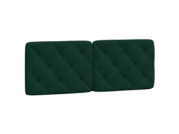 Travesseiro de Cabeça 120 cm Veludo Verde Escuro MAISON EXCLUSIVE