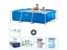 Intex Piscina Com Estrutura Retangular - 220x150x60 Cm - 6-peças S30008