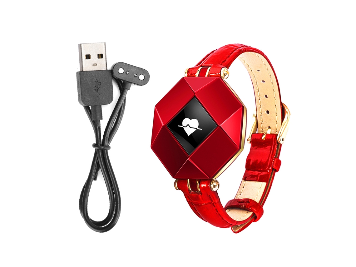 Pulseira Inteligente Feminina, Monitora Frequência Cardíaca e Sono, Ip67, Bluetooth 4.1. EOOCOO