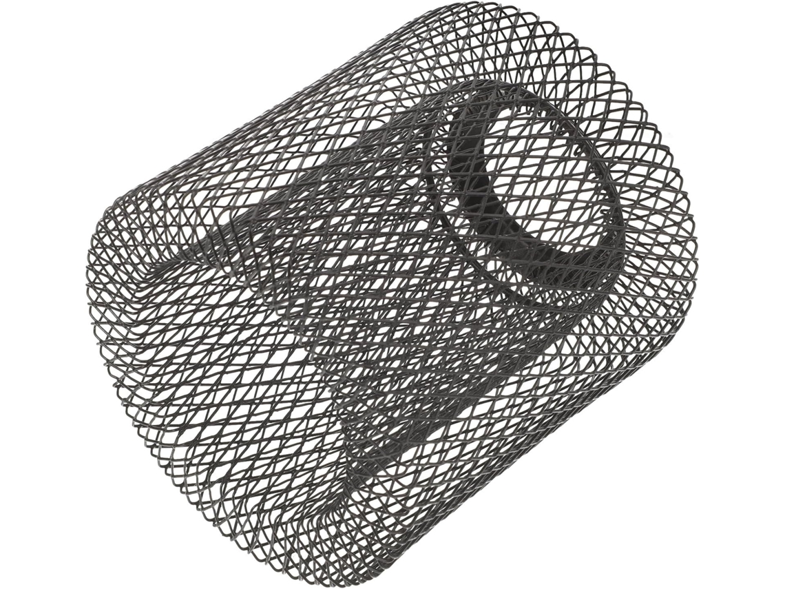 Abajur Pendente Em Ferro Preto Fosco, 100x110 Mm, Com Design Geométrico Vazado.