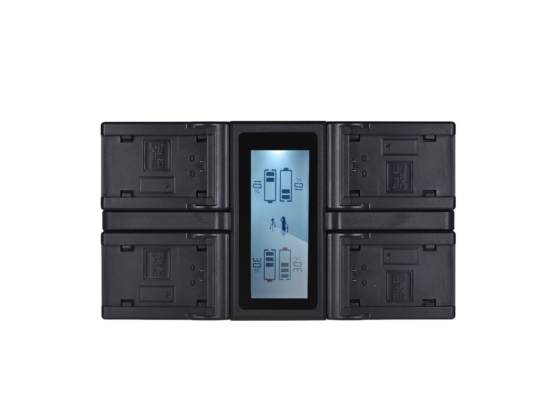 Raum-cargador De Batería Com Tela Lcd Para Câmera