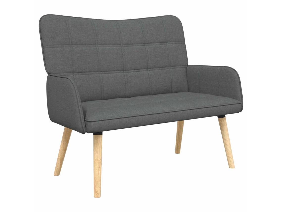 Sofá para 2 Pessoas Cinzento escuro 115 X 61 X 87 Cm Tecido MAISON EXCLUSIVE