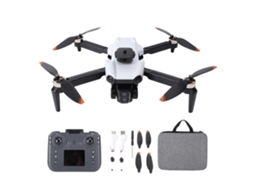 Drone Dual Camera Intelligent Obstacle Avoidance Optical Flow Hovering Gps Return Lcd Display Remote Control Rc Quadcopter White LAXISCREED