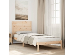 Cama Extra Longa Sem Colchão 90x220 Cm Madeira Maciça
