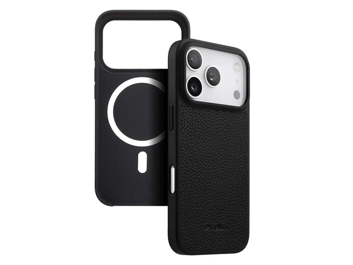 Capa Para Celular Melkco Para Iphone 17 Pro Max Magsafe Em Couro Genuíno