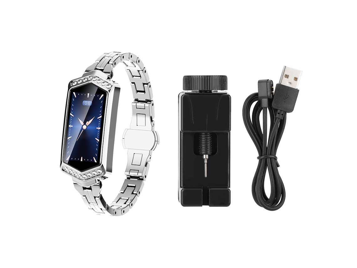 Pulseira Inteligente B78 EOOCOO com monitoramento de Ritmo Cardíaco e Pressão Arterial