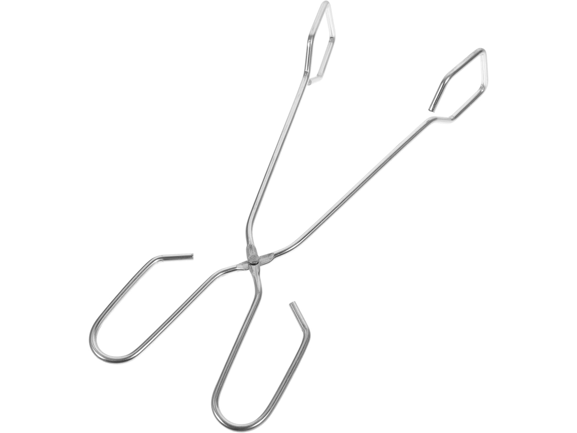 Pinça De Aço Inoxidável Ibasenice 1 Peça Para Churrasco E Cozinha, Utensílio Durável E Confortável Para Servir Pegar