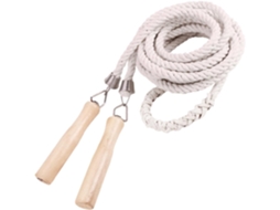 Corda De Pular Com Cabo Madeira, Resistente Ao Desgaste, Ideal Para Educação Física, Exercícios Ao Ar Livre E