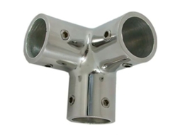 Conexão 90º Three Way Angle Prateado 25 Mmgoldenship