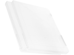Conjunto de 2 Caixas Arquivo Amosfun Resistentes para Documentos A4, Transparentes, Organizar Arquivos Adminis