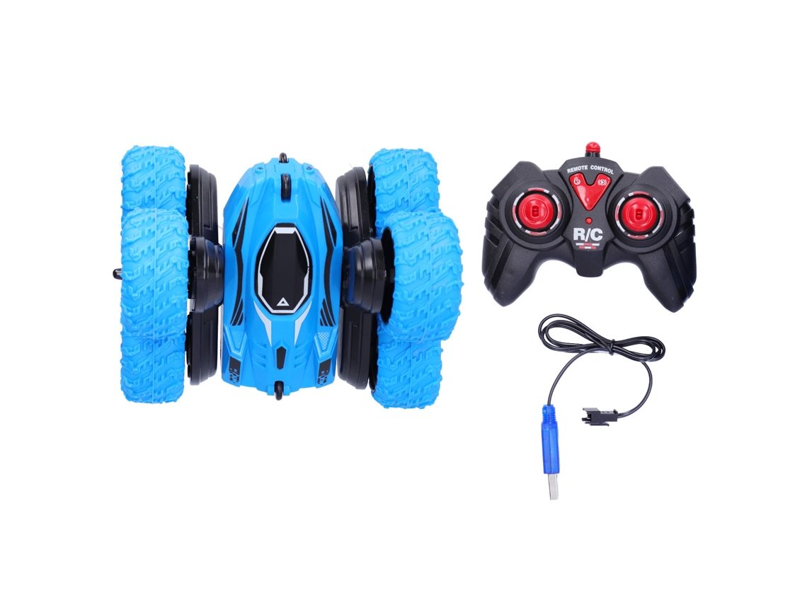 Carro Rc 6 Rodas 2.4g Rotação Dupla Luz