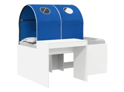 Cama com Túnel 4 Pcs Carvalho Artisian e Azul MAISON EXCLUSIVE