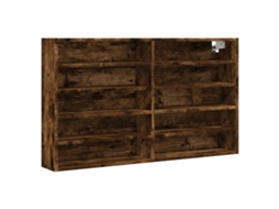 Vitrine Cabinet, Vitrine Cabinets Vidaxl Marrom Madeira Processada (100 X 15 X 58 Cm)