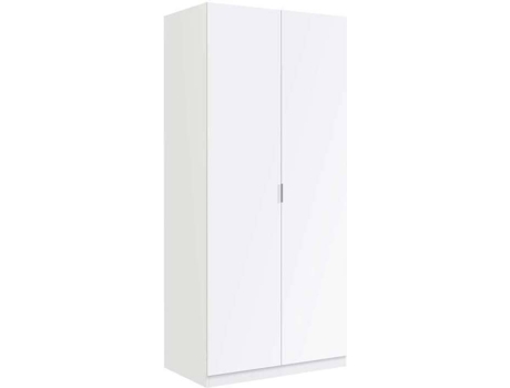 Roupeiro FORES 2 Portas (Madeira - 81 cm - Branco)