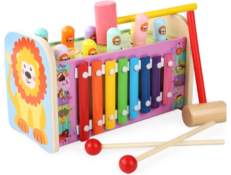 Brinquedo Musival  Xilofone Animais da Selva