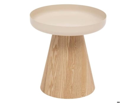 Mesa Lateral Hercyna Bege 41,840x40cm Atmosphera Criador De Interiores Bege Atmosphera Créateur Dintérieur