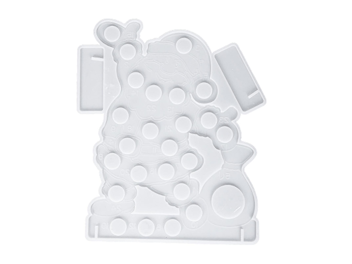 Molde Epóxi De Papai Noel De Natal, Molde De Silicone Elástico Não Macio Para Artesanato Faça Você Mesmo Olysi Shop