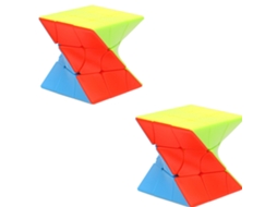 Dois Cubos Mágicos De Cores Sólidas Com Formatos Especiais, Divertidos E Educativos.