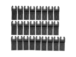 25 Peças Lâmina De Serra Aço Alto Carbono Reta Acessório De Carpintaria 34mm Multifuncional Preto