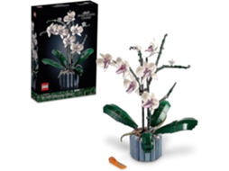 Conjunto de construção de orquídea artificial 10311, decoração de casa, presente para adultos, coleção botânica