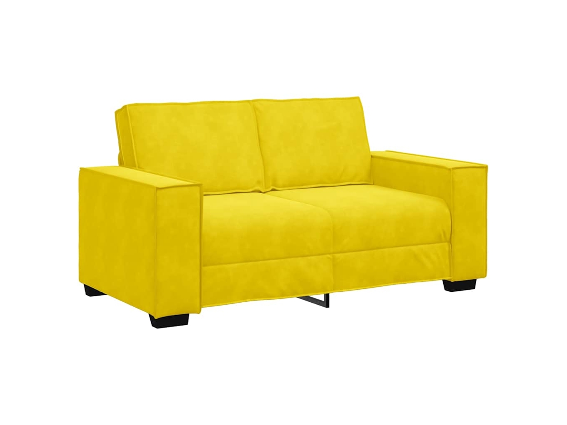 2-seater Sofa, 2-seater Sofas Vidaxl Amarelo Veludo (n/a)
