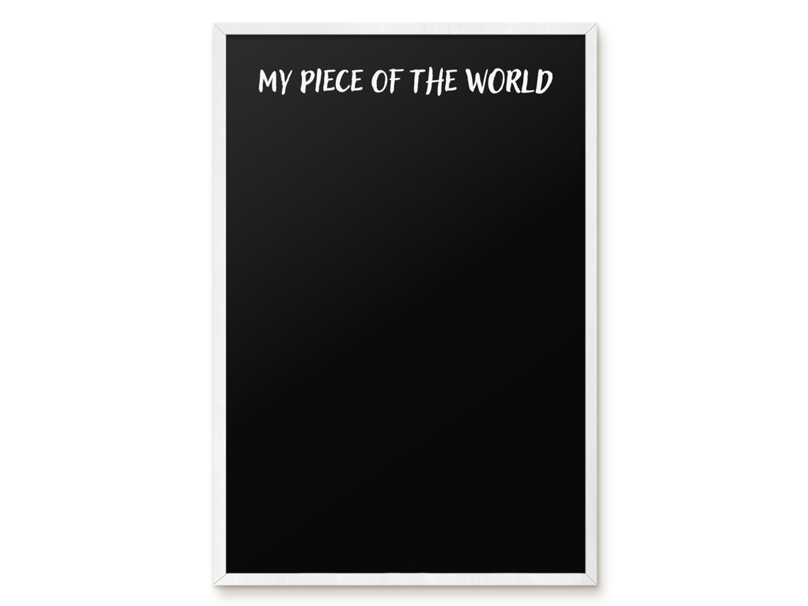 Magnetic Board My Piece Of The World For The Living Room Espelharte (40x60 Cm)