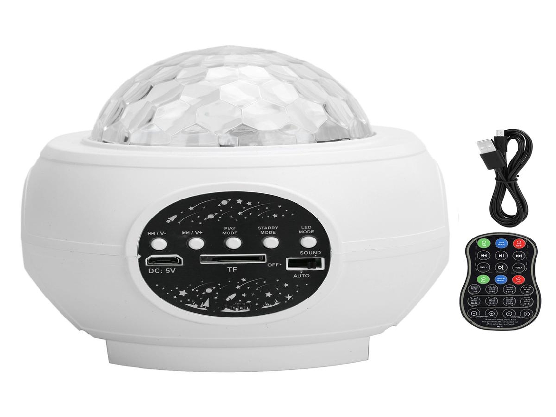 Lurelia Projetor Galáxia Com Coluna Bluetooth, Controle Remoto, Usb, RGB, Led, Céu Estrelado