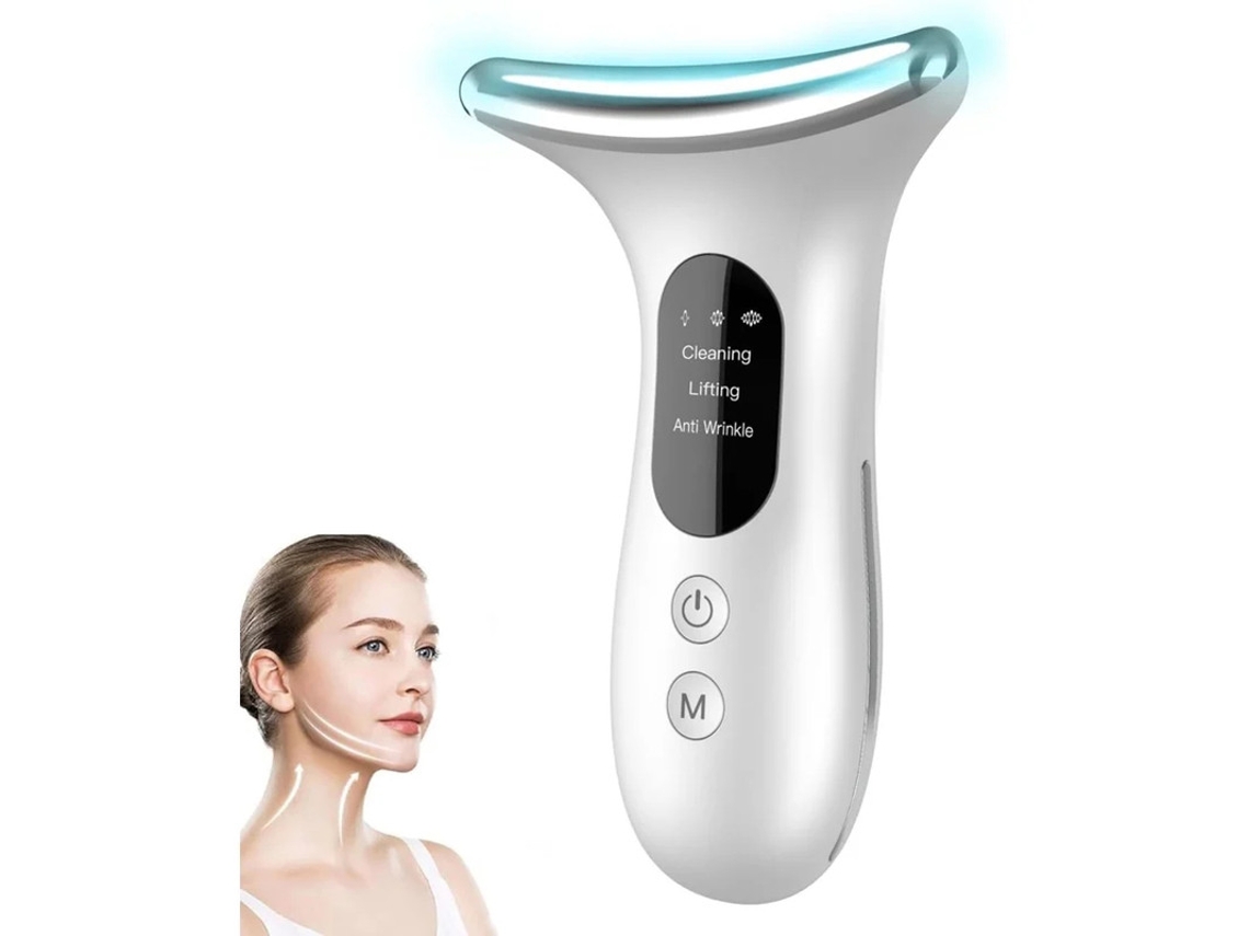 Dispositivo De Beleza Facial Para Pescoço 3 Em 1 Massajador Facial Para Cuidados Com A Pele Massajador Facial Portátil Para Cuidados Com A Yizhood