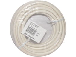 Cabo H05vvf Electraline 2x1,5 5m Branco Coroa Multicondutor