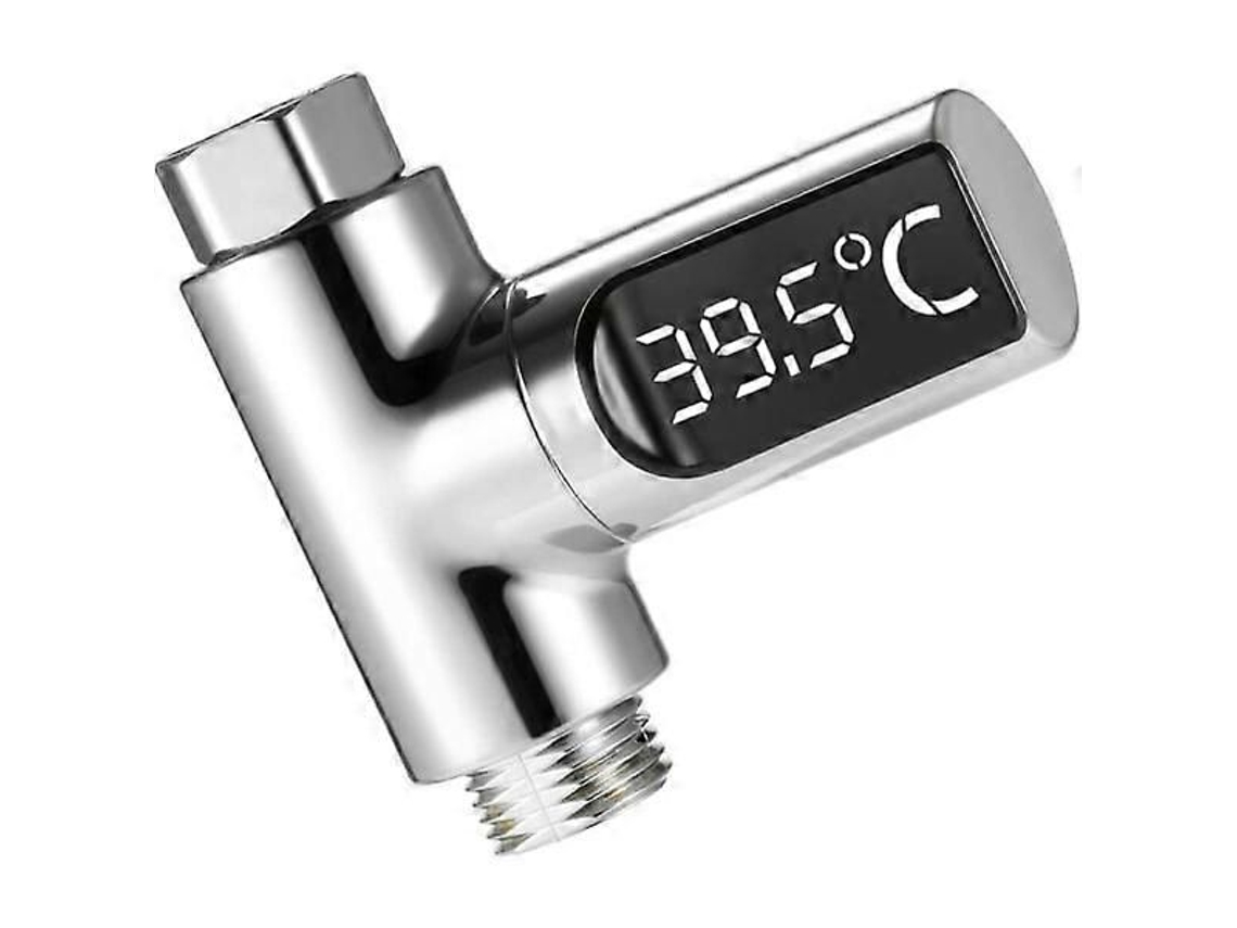 Termômetro de Chuveiro Led, Digital 5 a 85 °c com Rotação 360°, Medidor Água para Crian GOKOCO