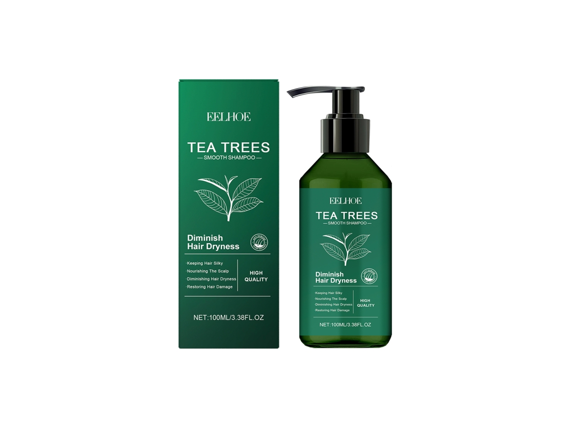 Shampoo Tea Tree Eelhoe para Cabelos Secos, Frizz e Oleosidade, Limpeza Suave e Reparo LAXISCREED