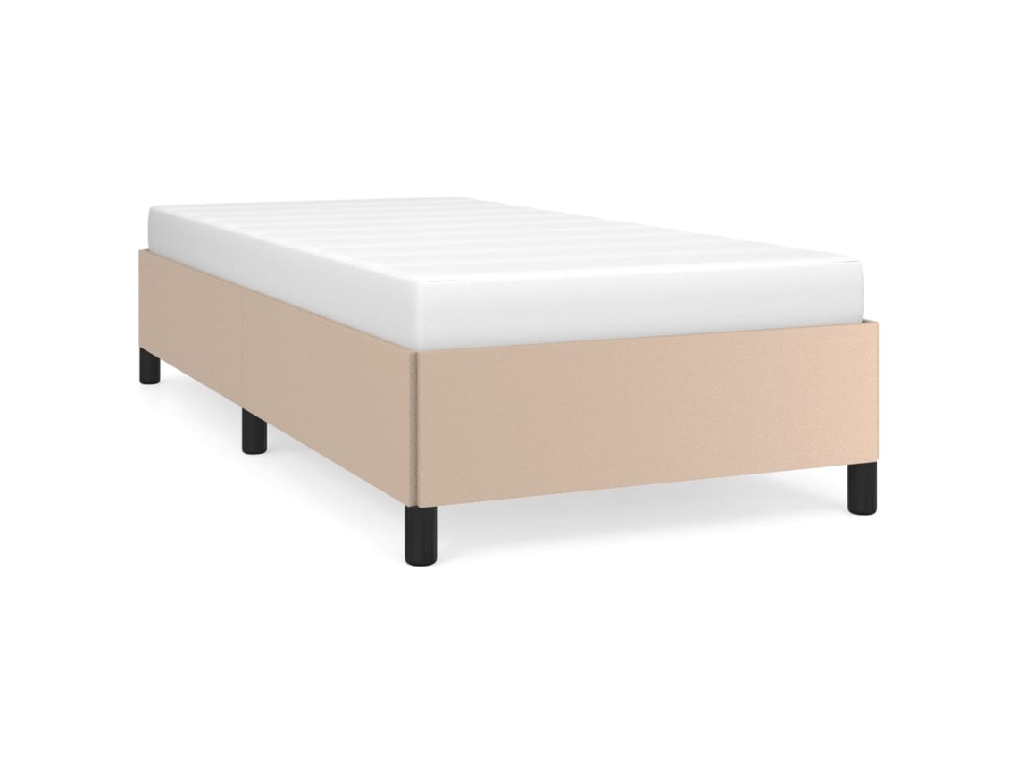 Bed Frame, Bed Frames Vidaxl Marrom Couro Artificial (80 X 200 Cm)
