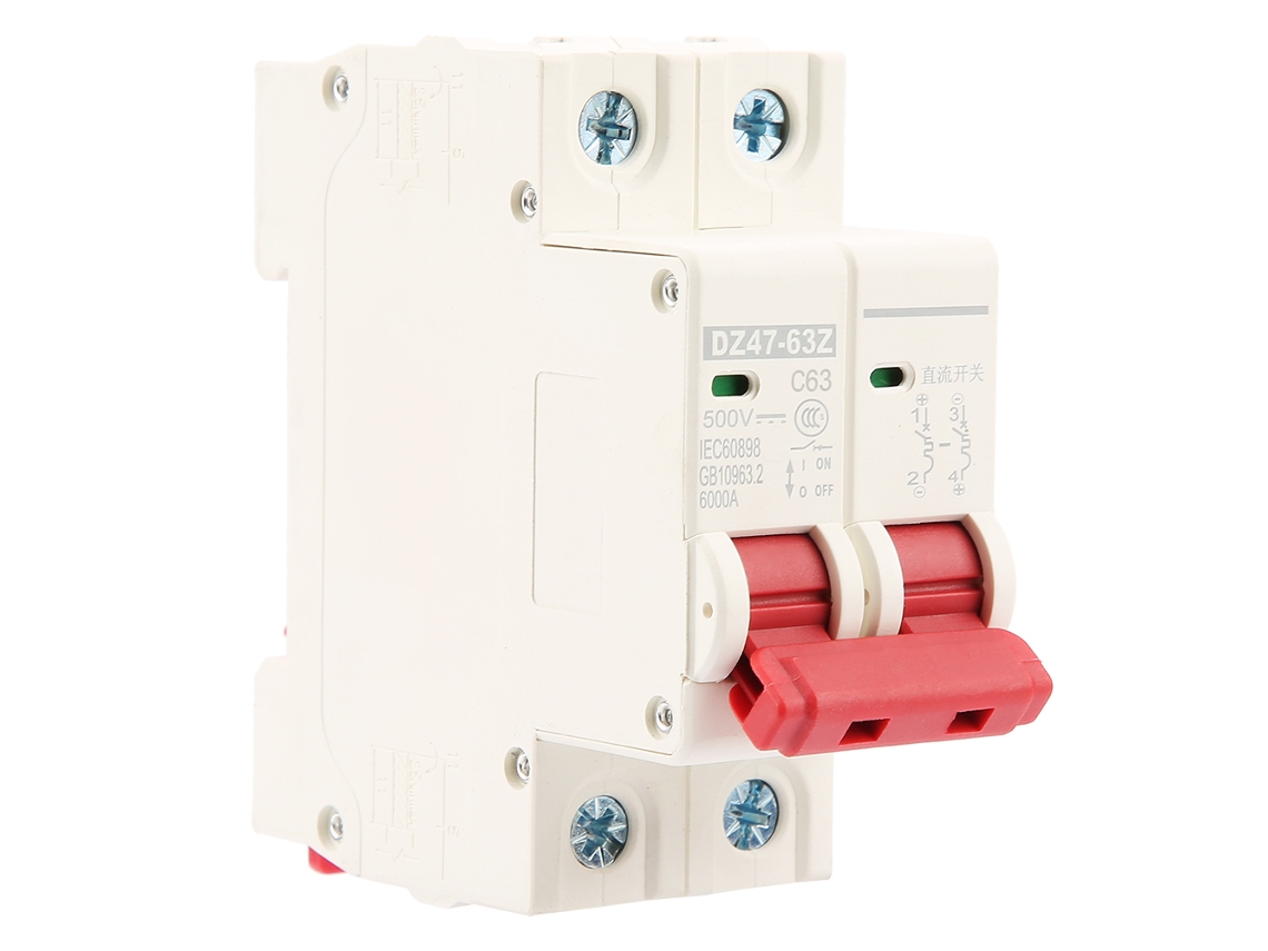 Disjuntor Mini de Circuito Mcb 2p 500v 63a S/MARCA