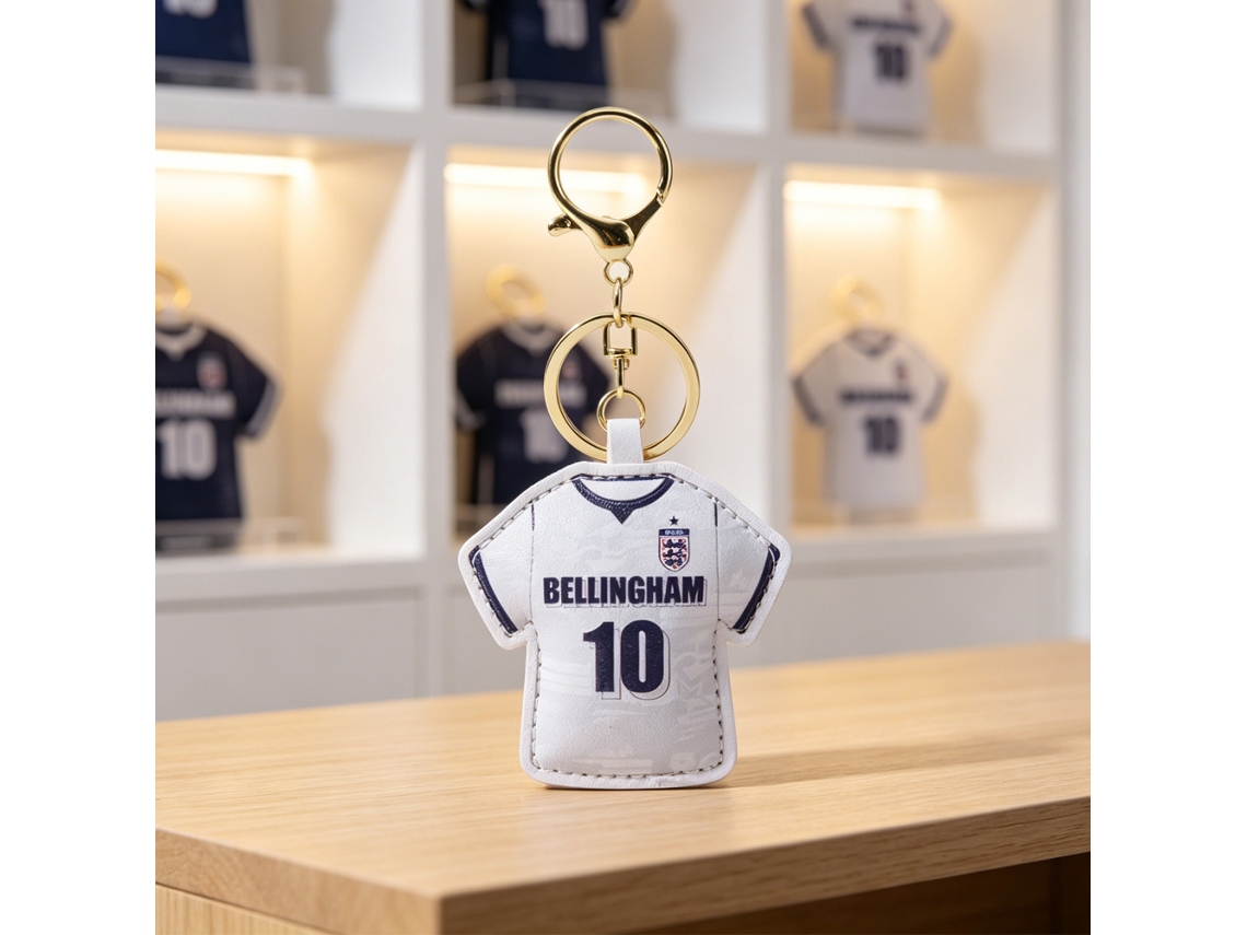 Chaveiro de Camisa Futebol Genérica, Acessório Torcedor da Copa do Mundo e Eurocopa, Presente Fãs, Ergonômico, Uso Diário STELASPLEN