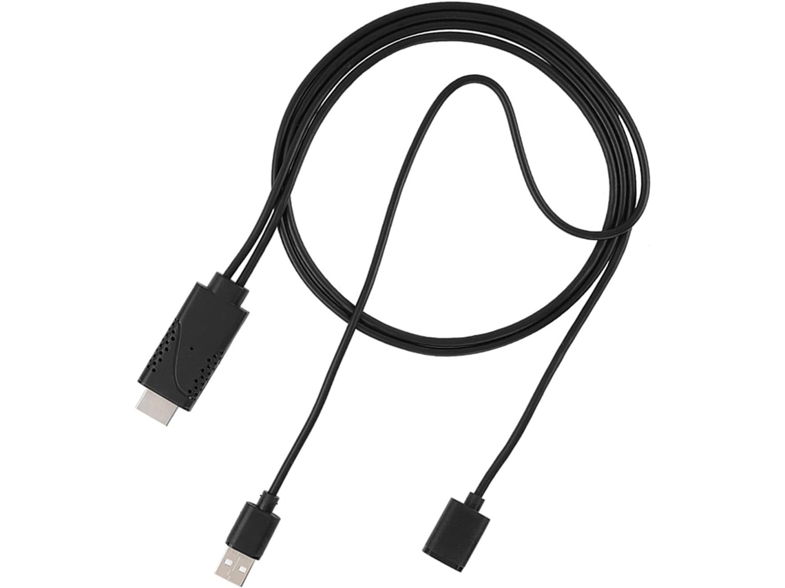 Cabo Adaptador Usb Fêmea Para Macho 2 Em 1 De 1080p Conexão Hdtv