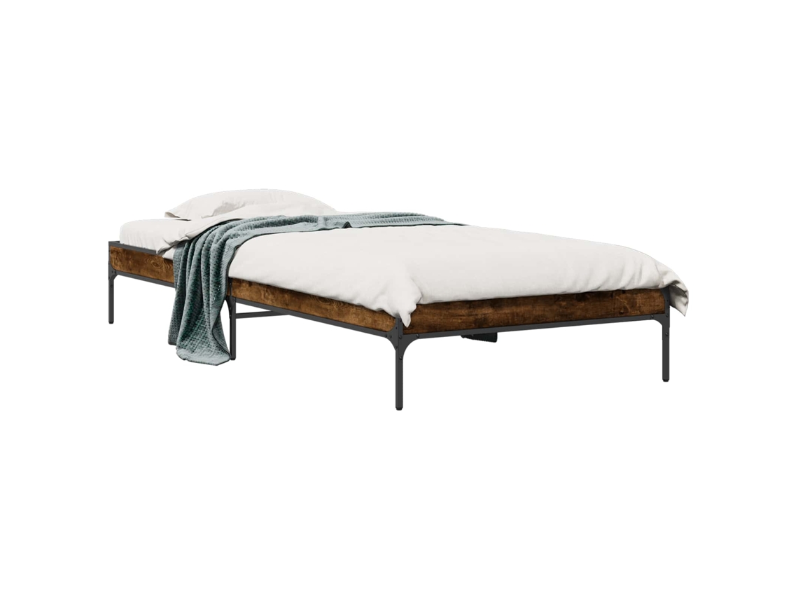 Estrutura da Cama Carvalho Fumê 80 X 200 Cm VIDAXL