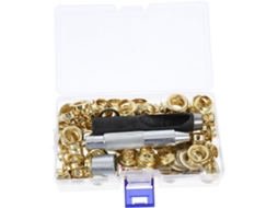 Kit com 100 peças de ferramentas para Ilhós, incluindo conjunto.