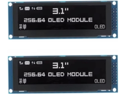2x Oled 3,12 Polegadas 256x64 Ssd1322 Módulo Gráfico Lcd Driver Paralelo Spi Pino de Solda SFUSHOS