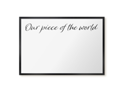 Magnetic Board For Wall Our Piece Of The World For The Bedroom Espelharte (60x40 Cm)