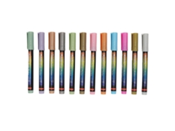 12pcs Lápices De Pintura Para Uñas Con Puntas De Punto Elásticas Diy Para Arte De Uñas Diario