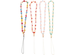 Conjunto De 4 Pulseiras Anti-perda Com Contas Para Celular