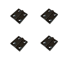 Lote De 4 Dobradiças De Metal 40x40 Mm Para Móveis E Portas Btforus