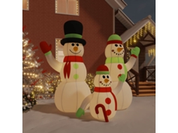 Vidaxl Família Bonecos De Neve Insuflável Com Luzes Led 360 Cm