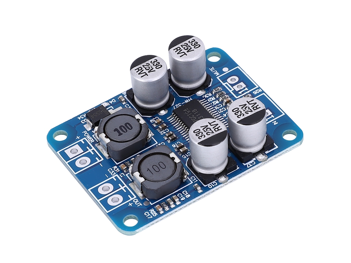 Placa de Amplificador de Potência Digital HKJ TPA3118 PBTL mono 1x60W 8V a 24V DC, controle industrial