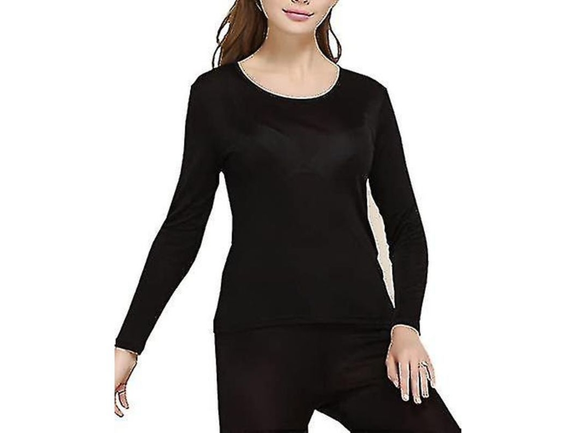 2026 conjuntos de Roupa Interior Térmica de Seda para Mulher Leve e Elástica
