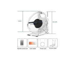 Projetor De Holograma 3d Para Ventilador, Mesa, Sinal Led, Lâmpada Holográfica, Controle Remoto, Suporte Para Exibição De Fotos E Vídeos Js Brilvibera