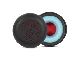 Yuru pads de Ouvido de Reposição Compatíveis com Fones de Ouvido Plantronics Voyager Focus Uc B825 Preto Vermelho, Couro Pu, 1 Par
