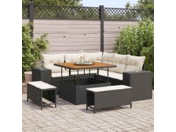 Vidaxl Conjunto De Sofá De Jardim 8 Unid. 7-número De Lugares