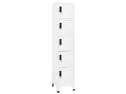 Vidaxl Cacifo 38x40x180 Cm Aço Branco
