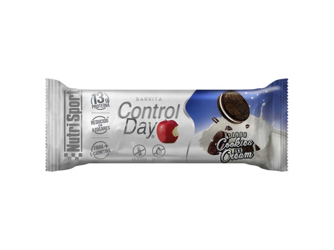 Barritas Controlday Cookies Cream 44grs Nutri Sport